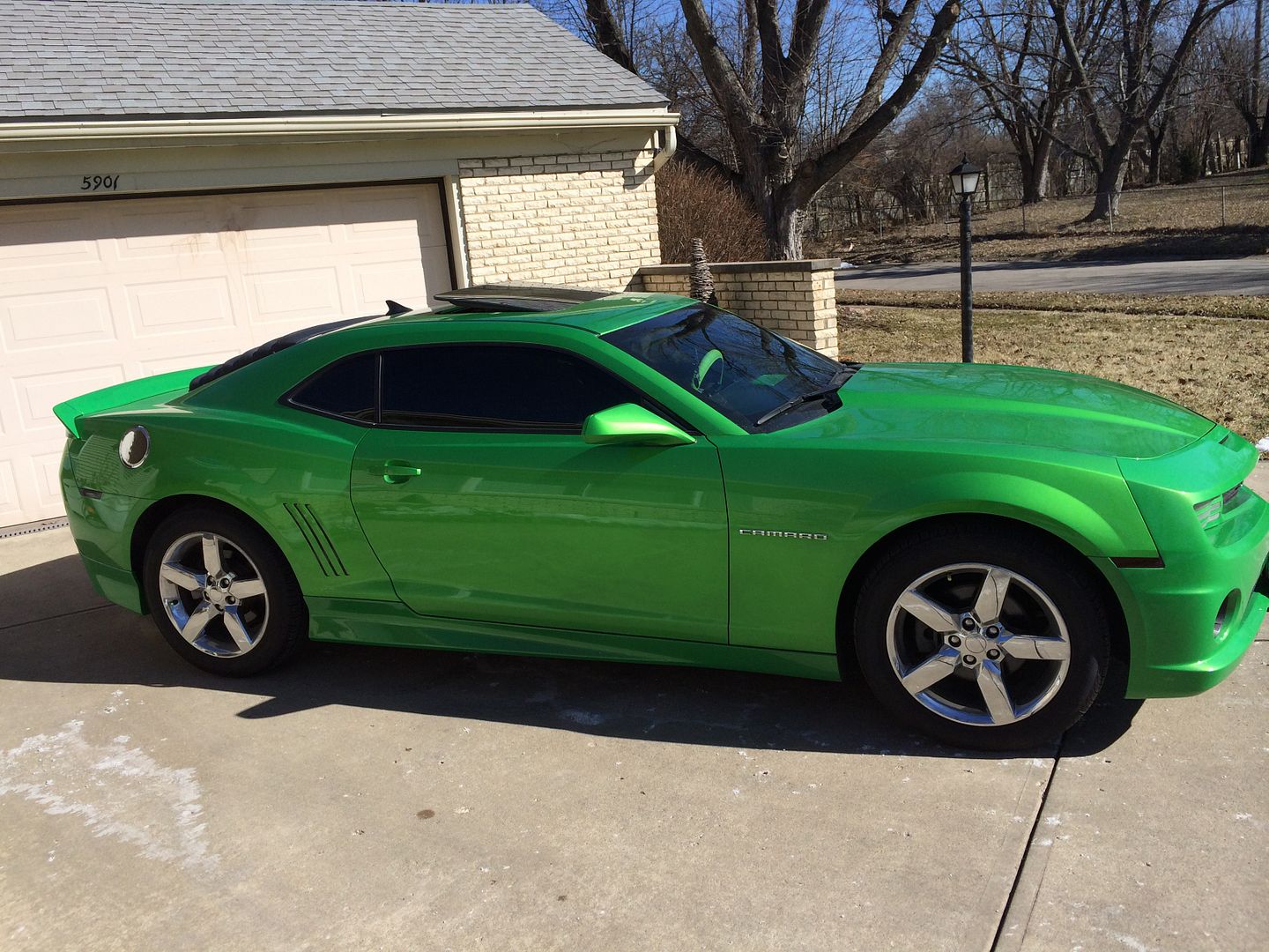 chrome stainless Fuel/Gas Door 50.0 Shipped Camaro5 Chevy Camaro